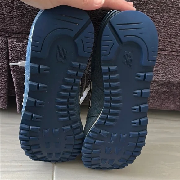 New Balance 574 “Pique Polo”  Blue Sneakers Classic Suede Mesh - Picture 14 of 15